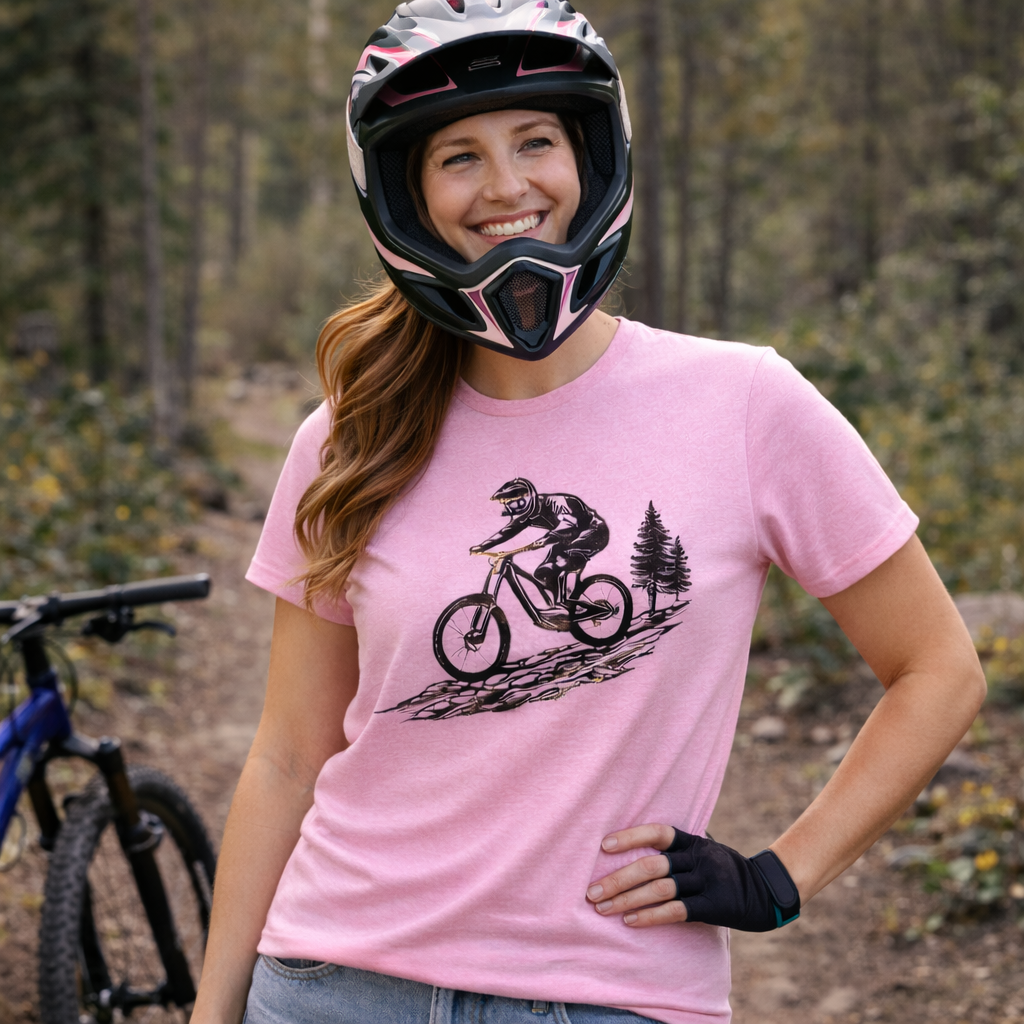 Mountain Bike Shirt – Downhill Biking T Shirt – Trail Riding Graphic Tee – Biker Gift for Cyclist – Outdoor MTB Top