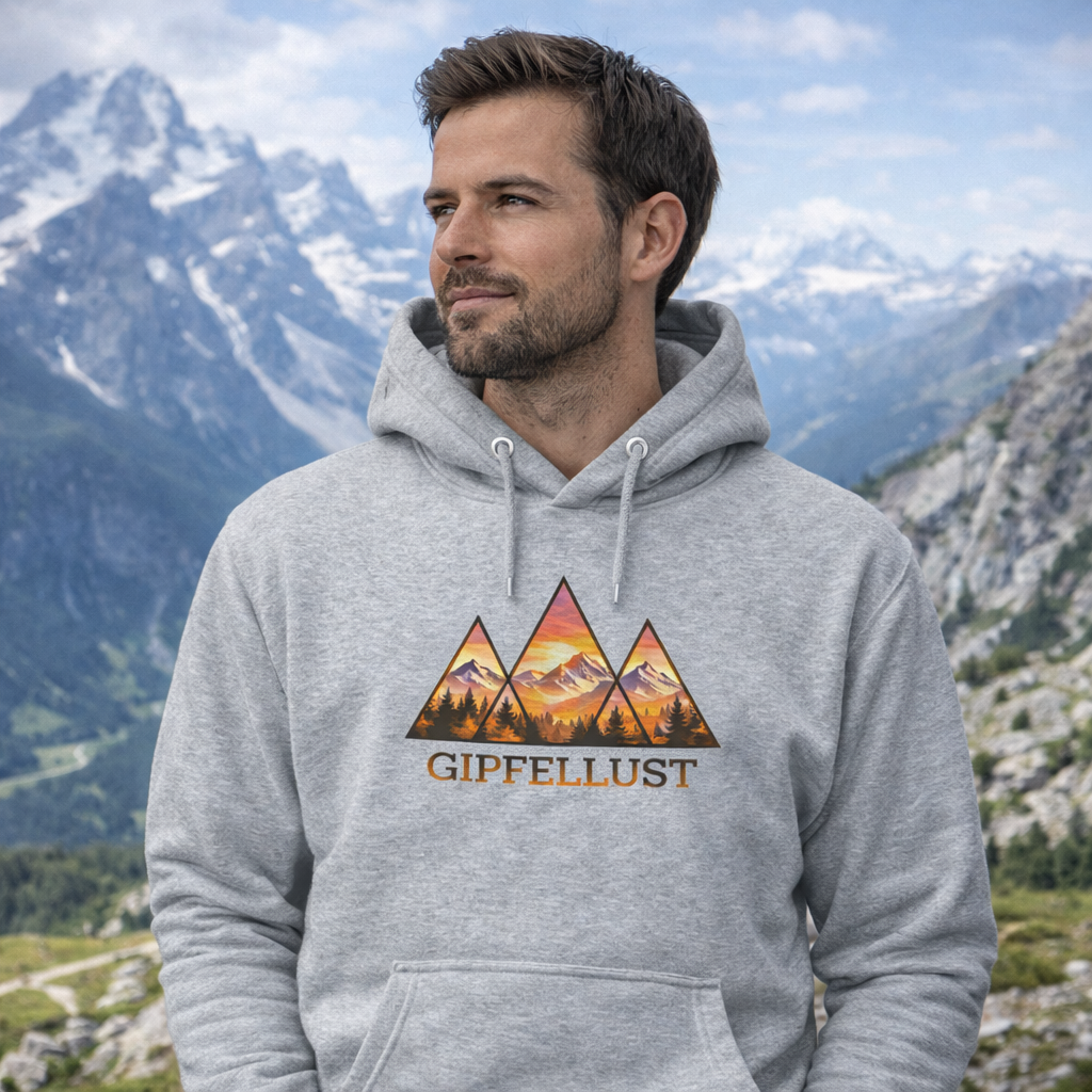 Unisex Hoodie mit Mountain Design – Outdoor, Wandern & Adventure Wear