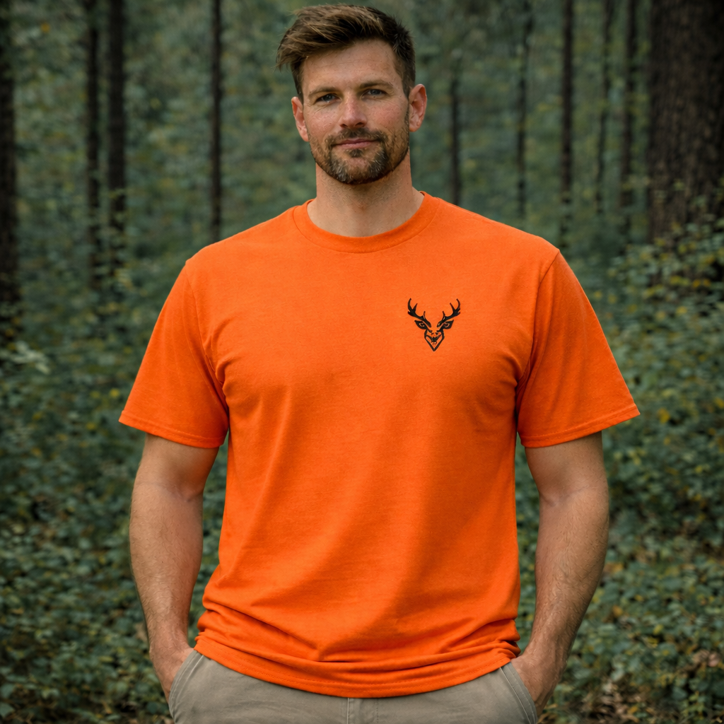 Jagd T-Shirt – Minimalistisches Jäger Shirt mit Brustlogo | Outdoor Nature Style