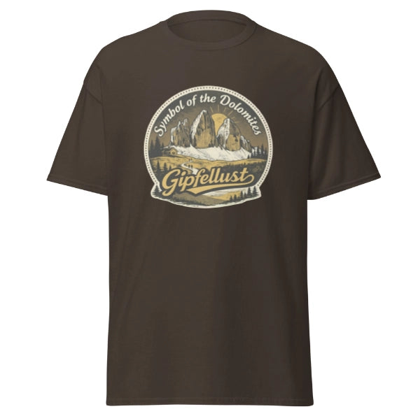 Gipfellust Retro Berge T-Shirt | Unisex Vintage Outdoor Tee