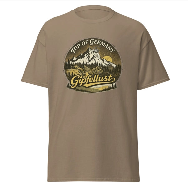 Gipfellust Zugspitze Retro T-Shirt | Top of Germany Vintage Wander Tee
