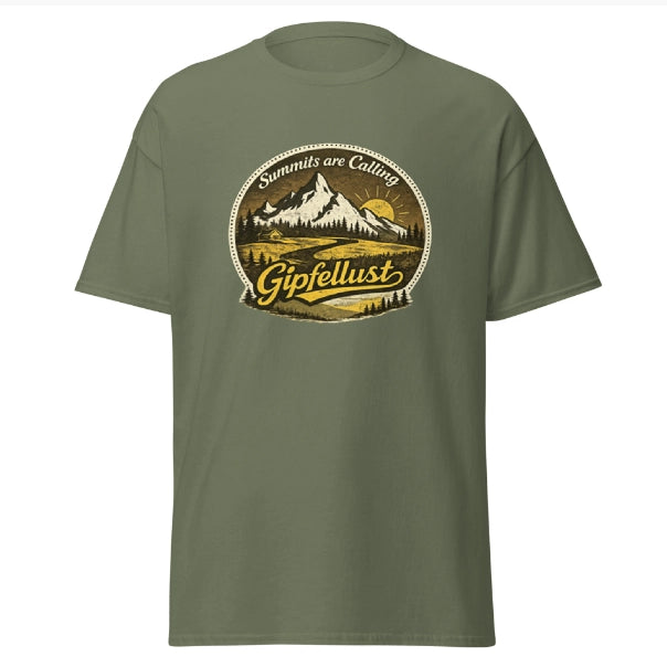 Mountain T-Shirt – Gipfellust Outdoor Shirt | Summits Are Calling Design