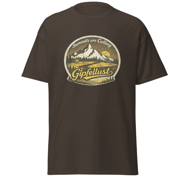 Mountain T-Shirt – Gipfellust Outdoor Shirt | Summits Are Calling Design