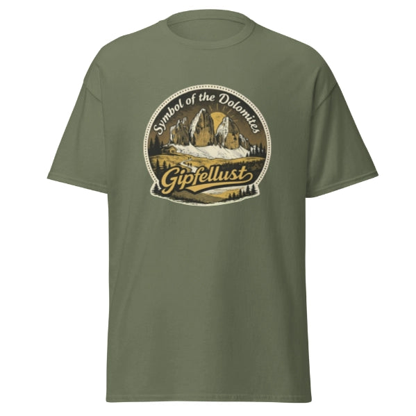 Gipfellust Retro Berge T-Shirt | Unisex Vintage Outdoor Tee