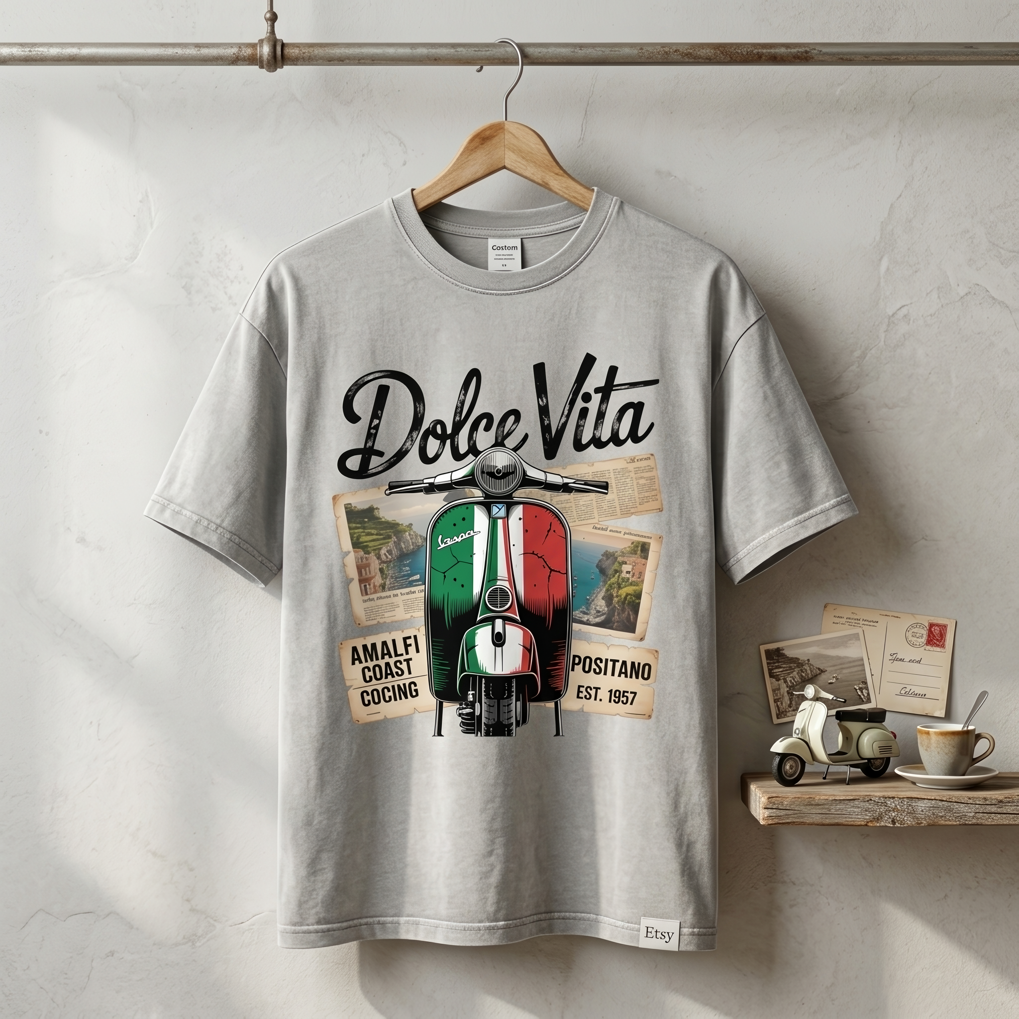 Dolce Vita Oversized Shirt | Italien Vintage Streetwear Premium