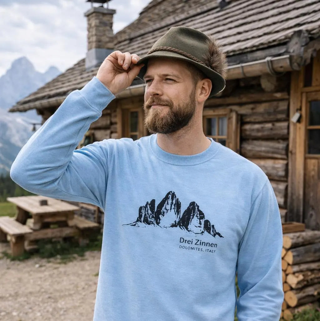 Mountain Long Sleeve Shirt – Mountains Long Sleeve Tee – Hiking Graphic Shirt – Alps Mountain Shirt – Outdoor Nature Gift