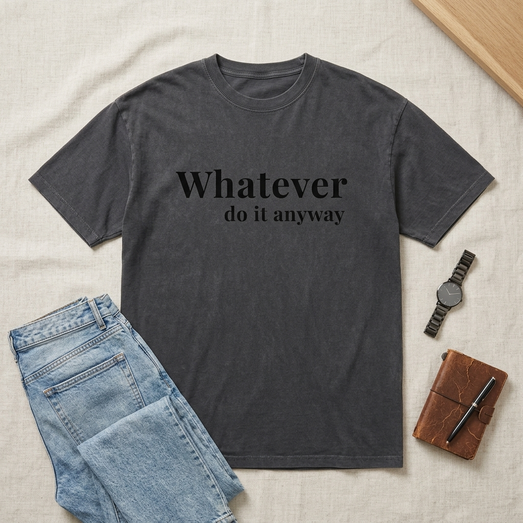 Whatever Do It Anyway – Premium Oversized Heavyweight Shirt